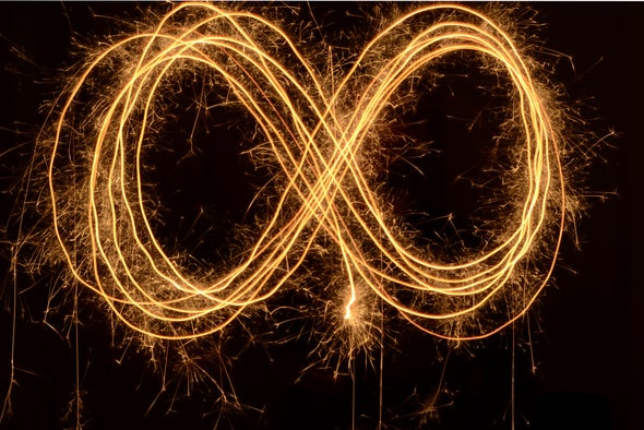 Infinity symbol.